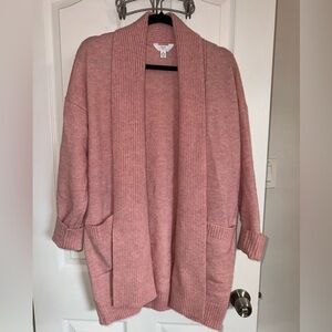 Super soft cozy pink cardigan